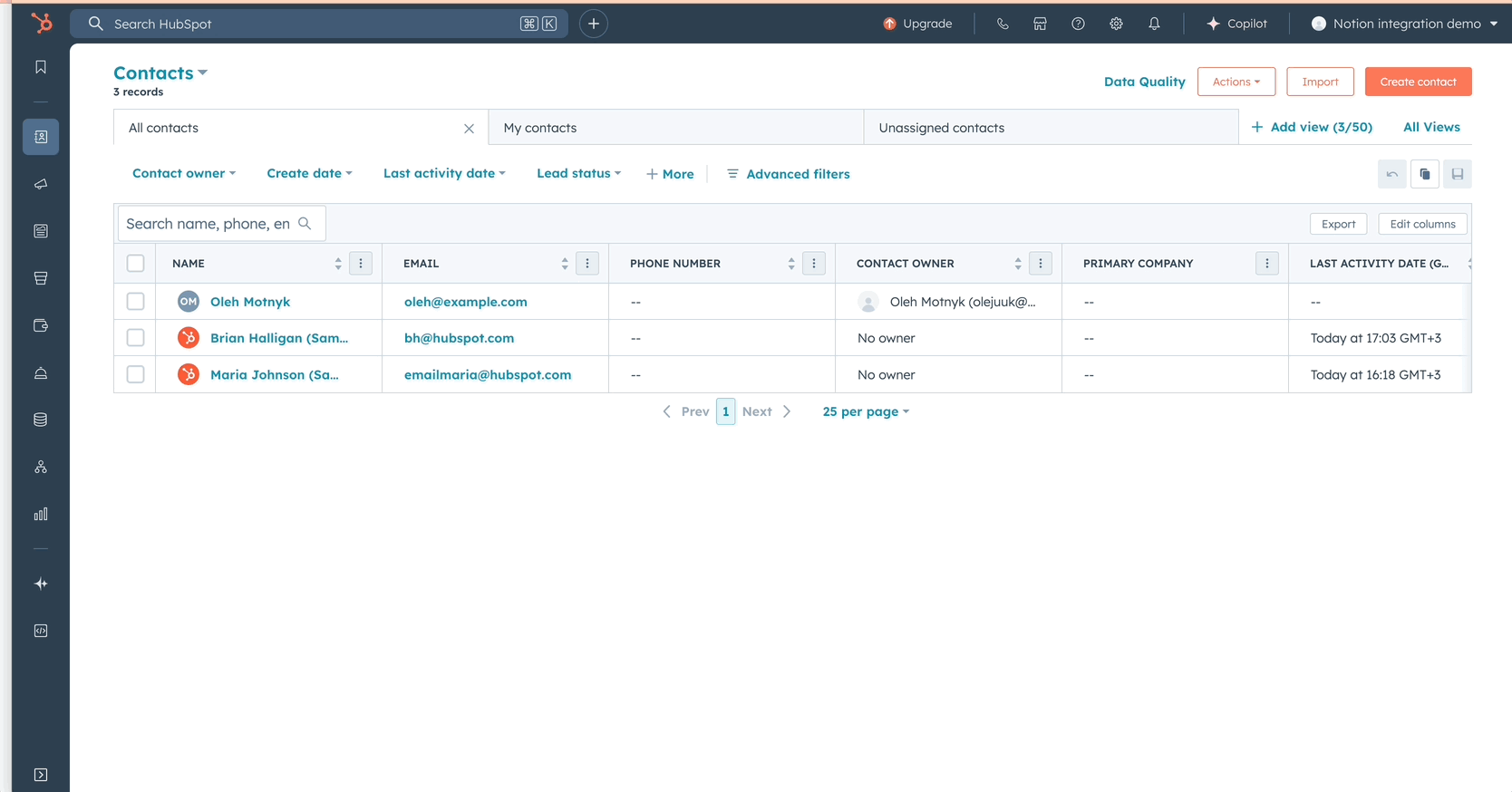 Example of Linkle integration card showing associated Notion pages